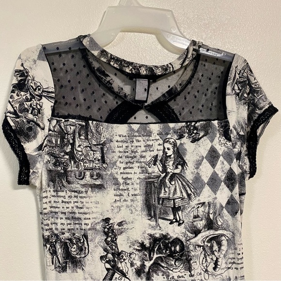 Hot Topic Alice in Wonderland Storybook Dress Size Medium - Picture 10 of 15